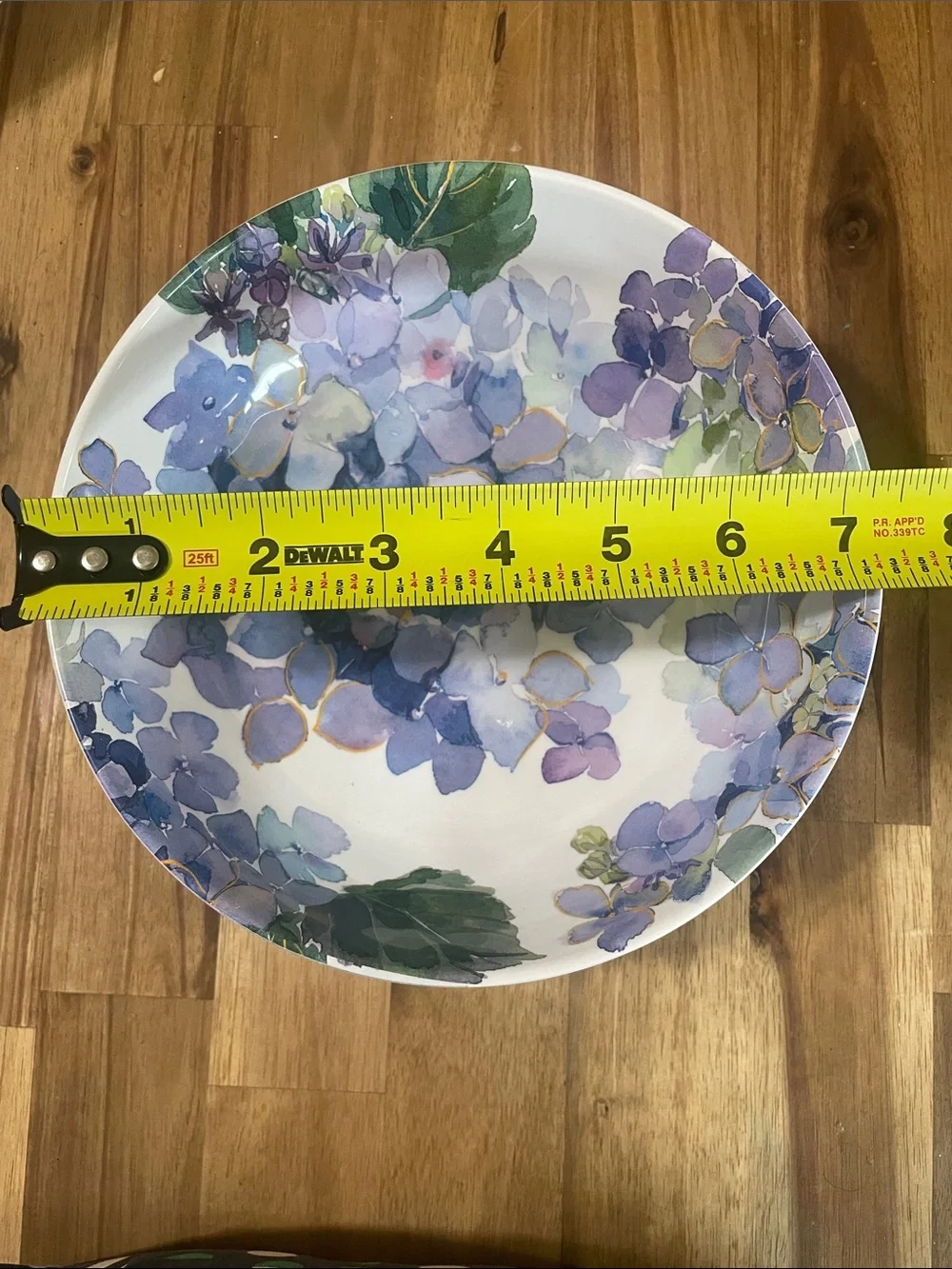 Floral Hydrangea Plates  - Elegant Home Dining